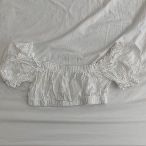 Princess Polly eyelet crop NEVER WORN